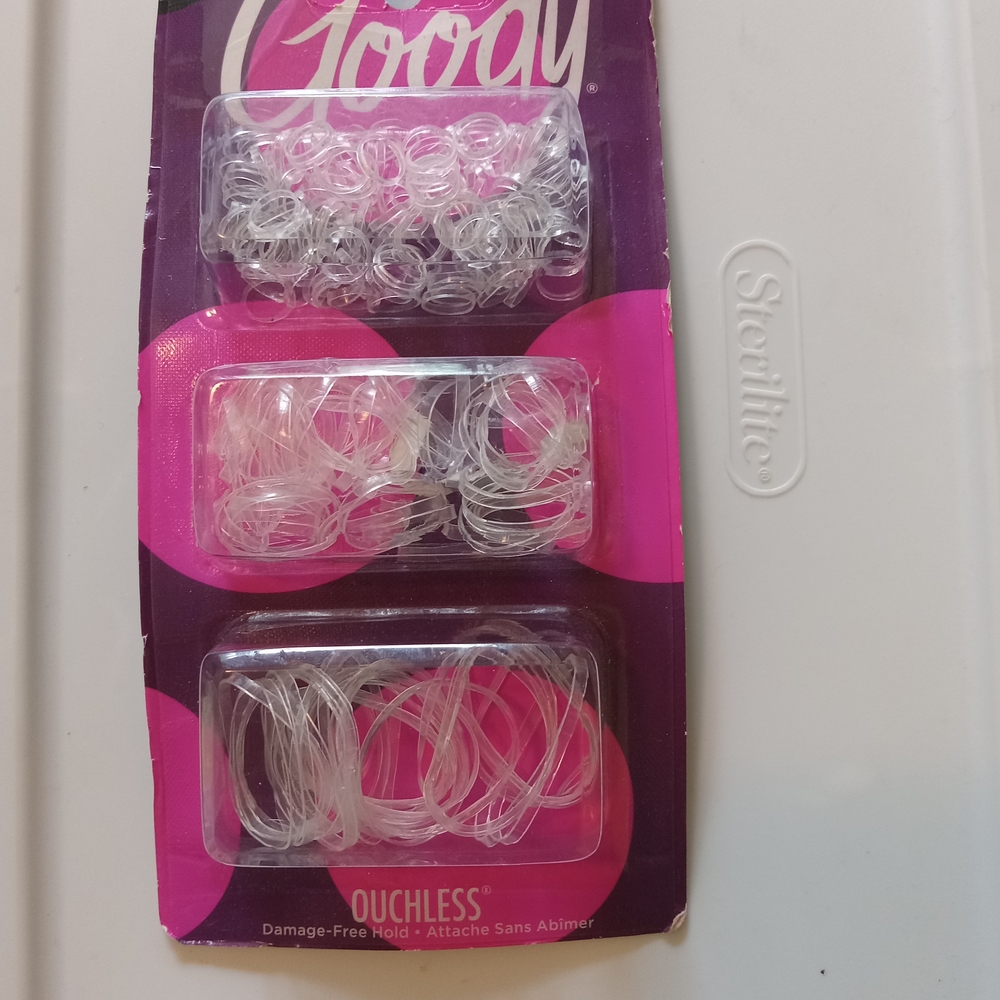 Goody Ouchless Clear Hair Elastics